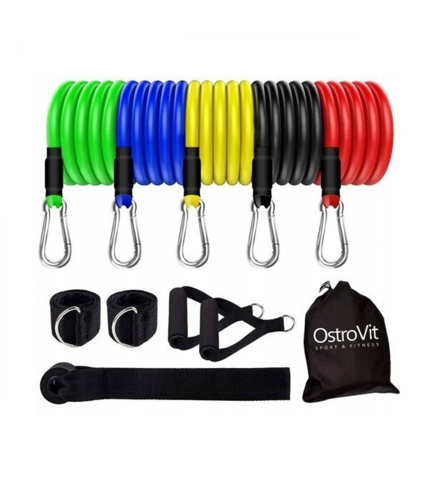 OstroVit Тренировъчен комплект ластици 11 части / Resistance Band Set